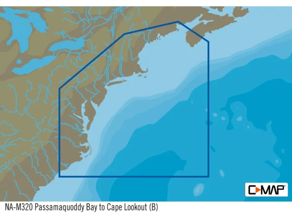 C-MAP NA-M320 Max Wide SD Card Bathymetrics Me - Nc