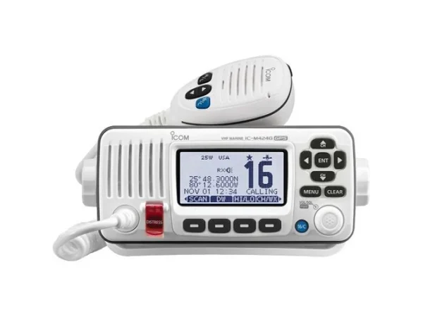 Icom M424G White VHF Radio Class D DSC Built-in GPS